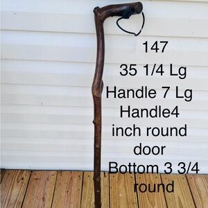 35 1/4 inch Rustic Wooden Cane